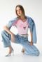 Camiseta Cropped adidas Originals Reta Hello Kitty Rosa - Marca adidas Originals