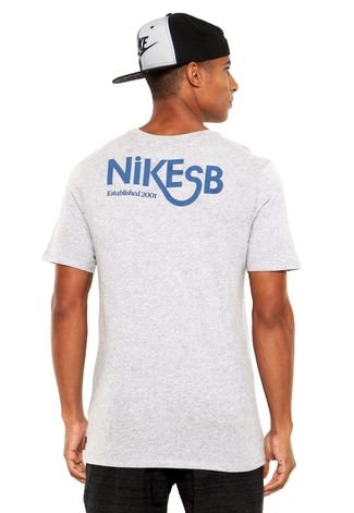 Camiseta Nike SB Connector Cinza