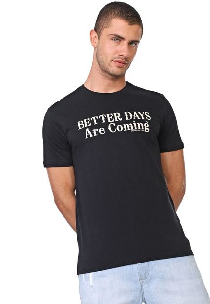 Camiseta Calvin Klein Jeans Better Day Preta - Marca Calvin Klein Jeans