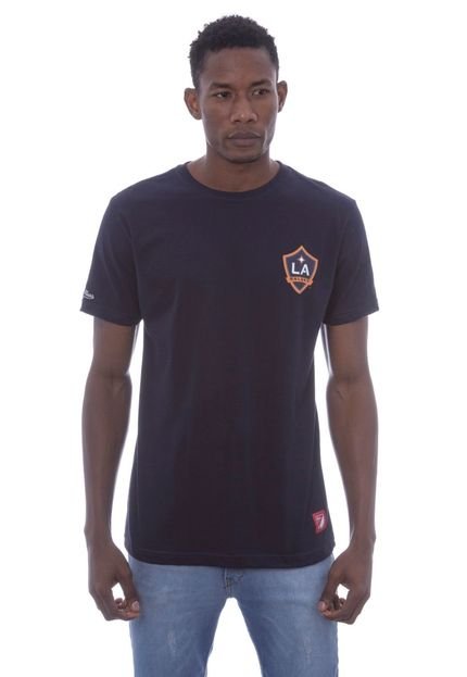 Camiseta Mitchell & Ness Estampada Major League Soccer Logo Los Angeles Galaxy Azul Marinho - Marca Mitchell & Ness