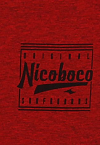 Camiseta Nicoboco Menino Posterior Vermelha