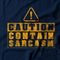 Camiseta Feminina Contain Sarcasm - Azul Marinho - Marca Studio Geek 