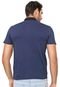 Camisa Polo Guess Reta Logo Azul-marinho - Marca Guess