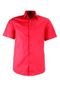 Camisa Manga Curta Amil Algodão Com Bolso Clássica 1686 Vermelho - Marca Amil