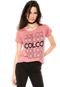 Camiseta Colcci Comfort Coral - Marca Colcci
