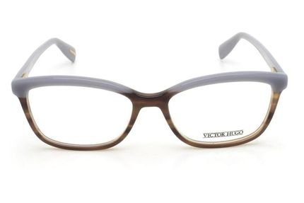 Óculos de Grau Victor Hugo VH1753 01BA/53 Marrom Mesclado/Cinza - Marca Victor Hugo
