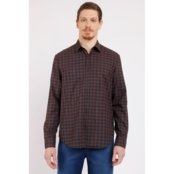 Camisa Aramis Slim Flame Xadrez t Café - M - Marca Aramis