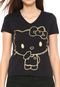 Camiseta Cativa Hello Kitty Estampada Preta - Marca Cativa Hello Kitty