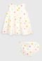 Vestido Tip Top Infantil Com Tapa Fralda Off-White - Marca Tip Top