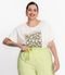 Blusa Feminina Plus Size Beautiful Secret Glam Bege - Marca Secret Glam