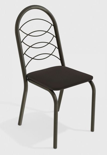 Cadeira Holanda Bronze/Preto De Metal (Par) Kappesberg - Marca Kappesberg