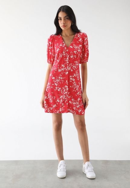 Vestido GAP Curto Floral Vermelho - Marca GAP