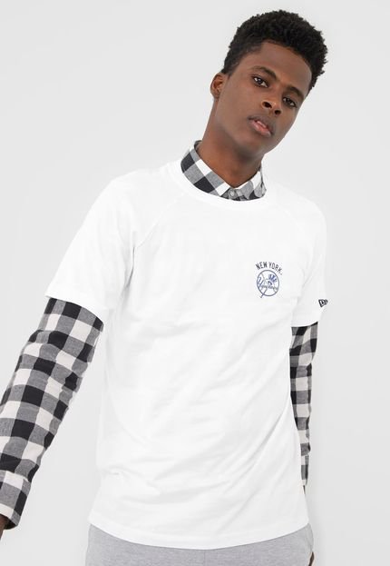 Camiseta New Era Icon New York Yankees Branca - Marca New Era