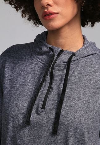 Moletom com capuz feminino Lululemon edição especial cinza com zíper  completo, tamanho 8