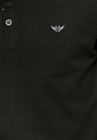 Camisa Polo M. Officer Logo Preta
