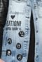 Jaqueta Jeans My Favorite Thing(s) Lettering Patch  Azul - Marca My Favorite Things
