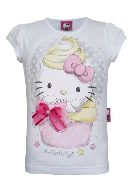 Blusa Hello Kitty Laço Branca - Marca Hello Kitty