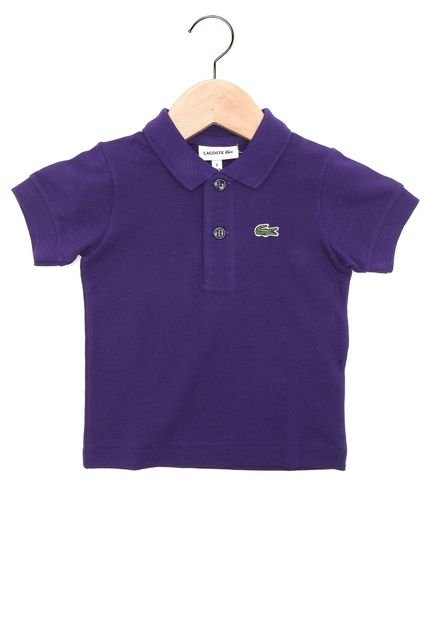 Camisa Polo Lacoste Kids Menino Roxo - Marca Lacoste Kids