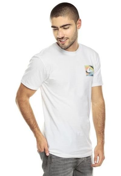 Camiseta blanca quiksilver outlet