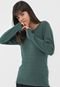 Suéter Hering Tricot Textura Verde - Marca Hering
