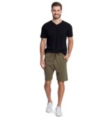 Bermuda Masculina Plus Size Moletom Diametro Verde - Marca Diametro basicos