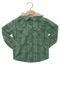 Camisa Milon Listras Infantil Verde - Marca Milon