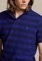 Camisa Polo Polo Ralph Lauren Regular Listrada Azul - Marca Polo Ralph Lauren