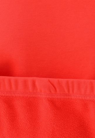 Blusa de Moletom Flanelada Fechada adidas Sportswear Listras Vermelha