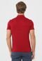 Camisa Polo Lacoste Reta Logo Bordado Vermelha - Marca Lacoste