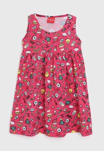 Vestido Tricae Infantil Fun Rosa - Marca Tricae