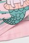 Conjunto Manga Curta 2pçs Tricae Menina Cat Mermaid Rosa/Verde - Marca Tricae
