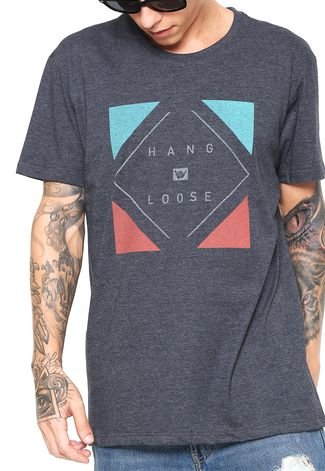 Camiseta Hang Loose Geoloose Cinza