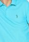 Camisa Polo Aleatory Reta Logo Azul - Marca Aleatory