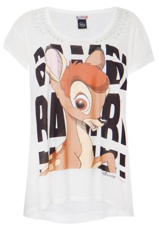 Camiseta Colcci Bambi Branca