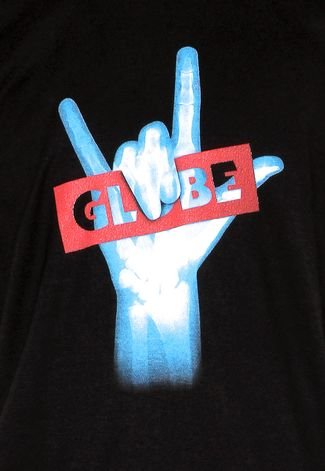 Camiseta Globe Glow Hand Preta