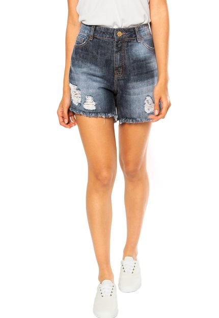 Short Jeans Sommer Reto Rasgos Azul - Marca Sommer