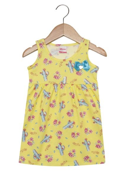 Vestido Alenice Menina Amarelo - Marca Alenice