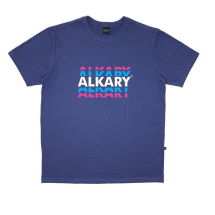 Camiseta Alkary Logotipia Azul - Marca Alkary