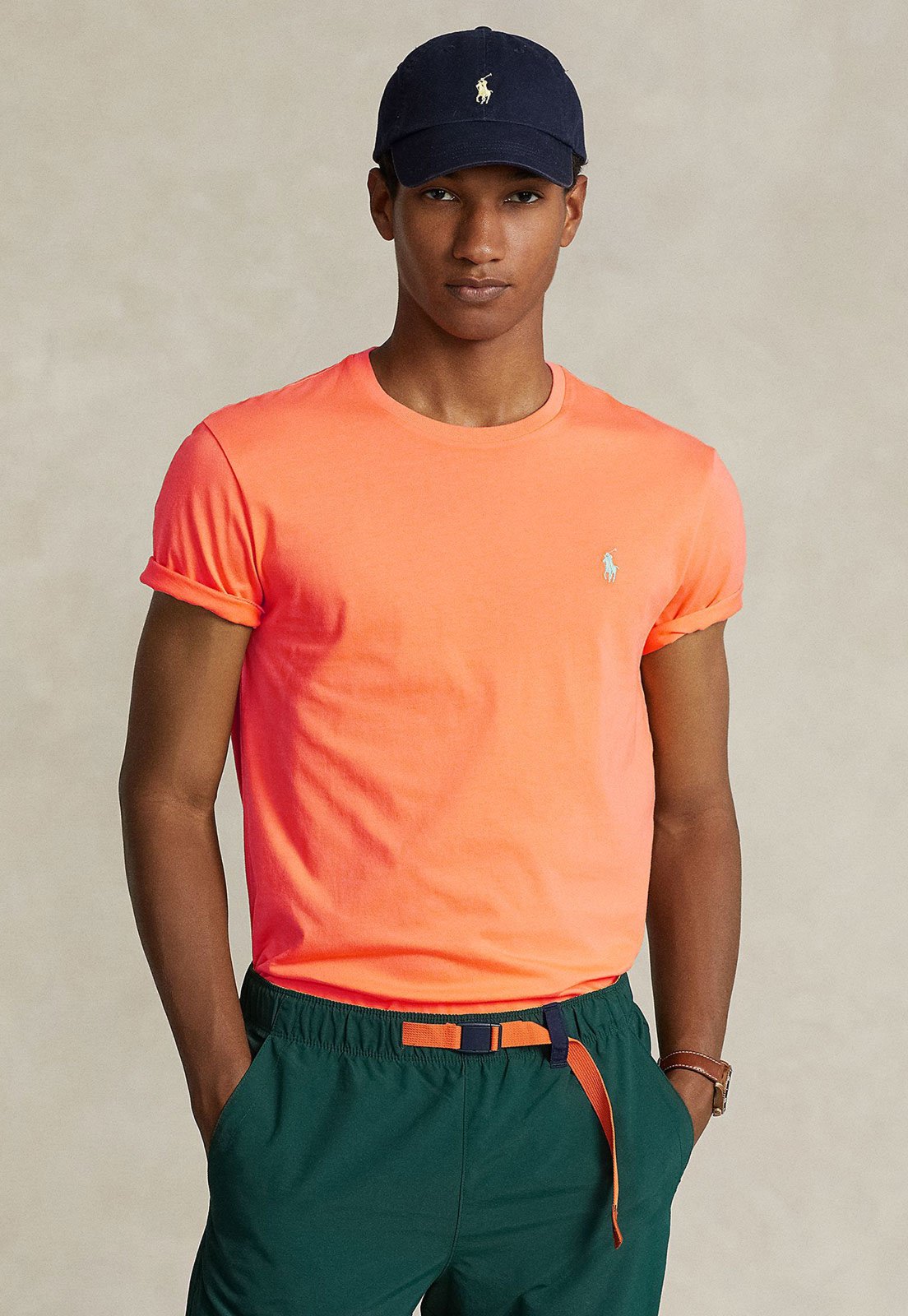 Camiseta Polo Ralph Lauren Logo Coral - Marca Polo Ralph Lauren