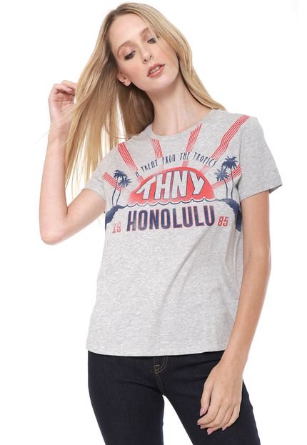 Blusa Tommy Hilfiger Thny Honolulu Cinza - Marca Tommy Hilfiger