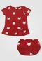 Vestido Green Infantil Gatinho Vermelho - Marca Green