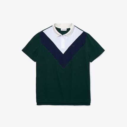 Camisa Lacoste em Colorblock Verde - Marca Lacoste