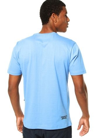 Camiseta Tropical Camiseta Tropical Brasil Estampada Azul