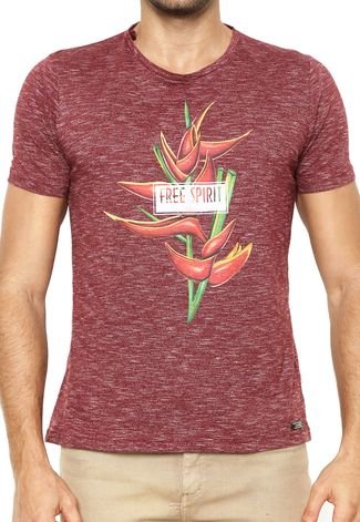 Camiseta Colcci Free Spirit Vinho