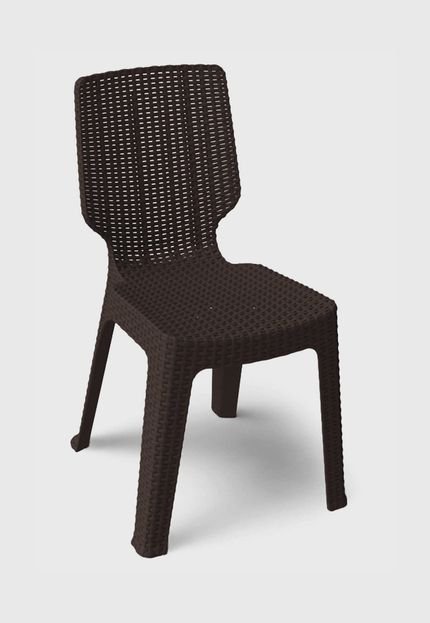 Cadeira para Área Externa Rattan II Marrom Ketter - Marca Keter