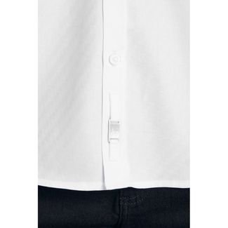 Camisa Aramis Manga Longa Icon Super Slim em Jacquard Pima Fio 60 Branco