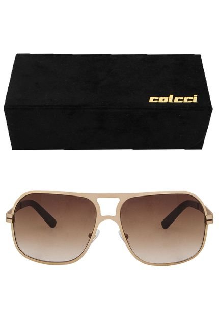 Óculos de Sol Colcci Recorte Dourado - Marca Colcci