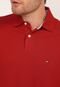 Camisa Polo Tommy Hilfiger Reta Logo Bordado Vermelha - Marca Tommy Hilfiger