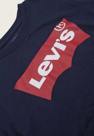 Camiseta Infantil Levis Logo Azul-Marinho