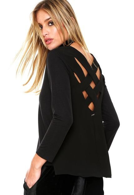 Blusa Letage Roma Preta - Marca Letage